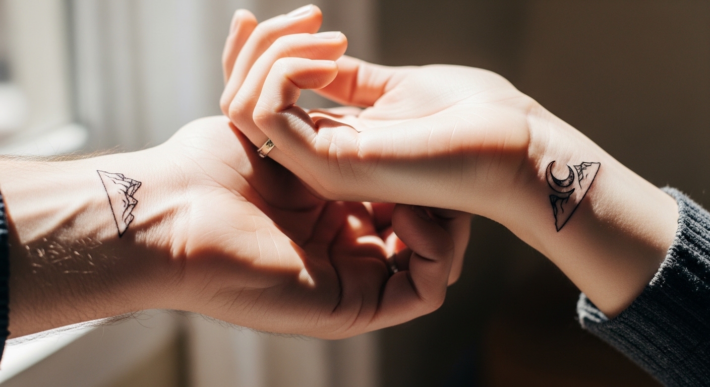 9 Edgy Minimalist Matching Couple Tattoos You’ll Want to Try