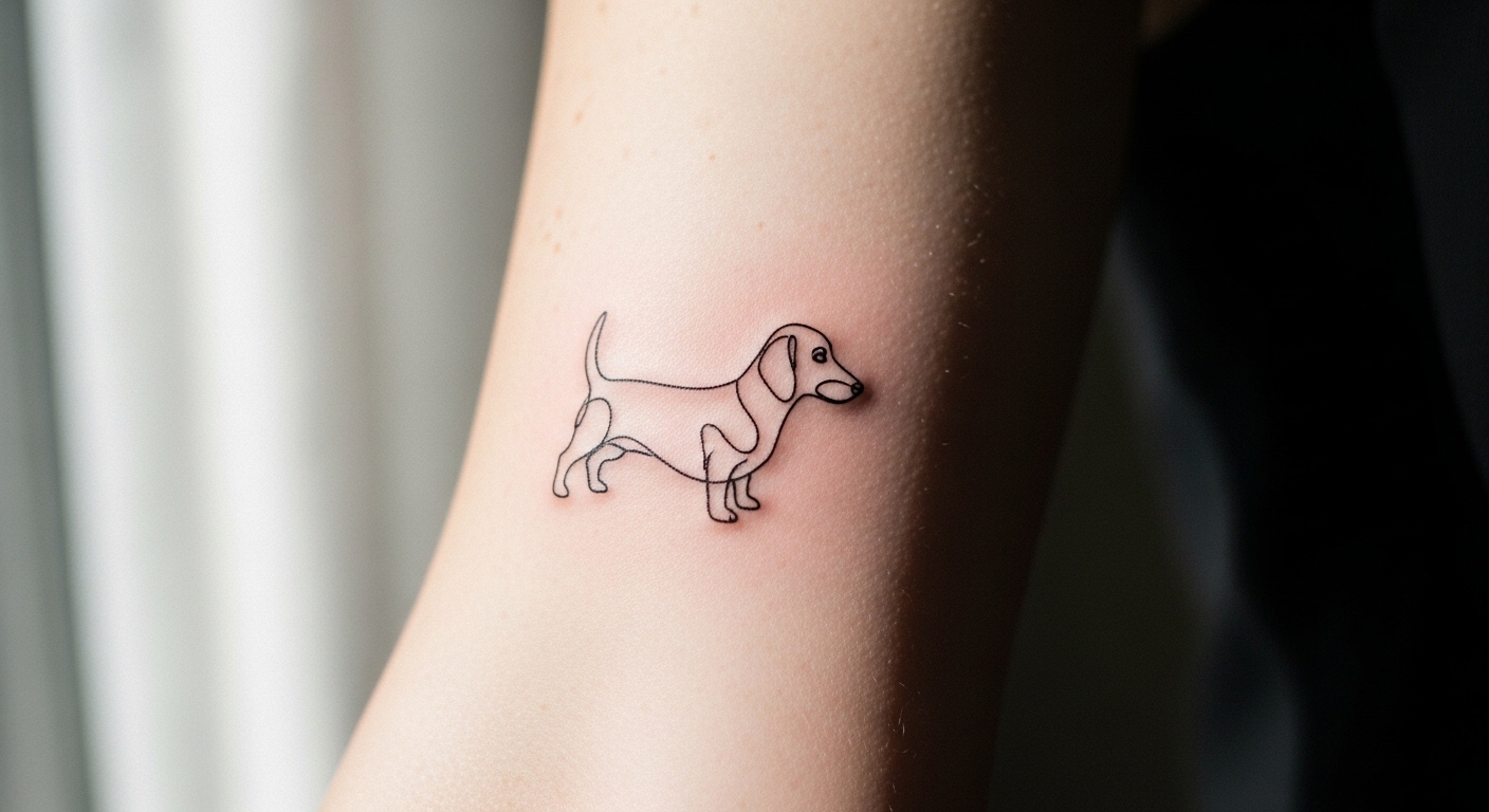 23 Chic Minimalist Dog Tattoo Ideas You’ll Want to Try