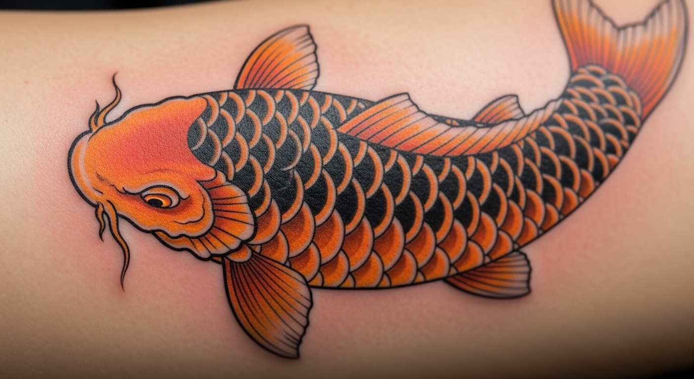 27 Subtle Traditional Koi Fish Tattoos Worth Stealing