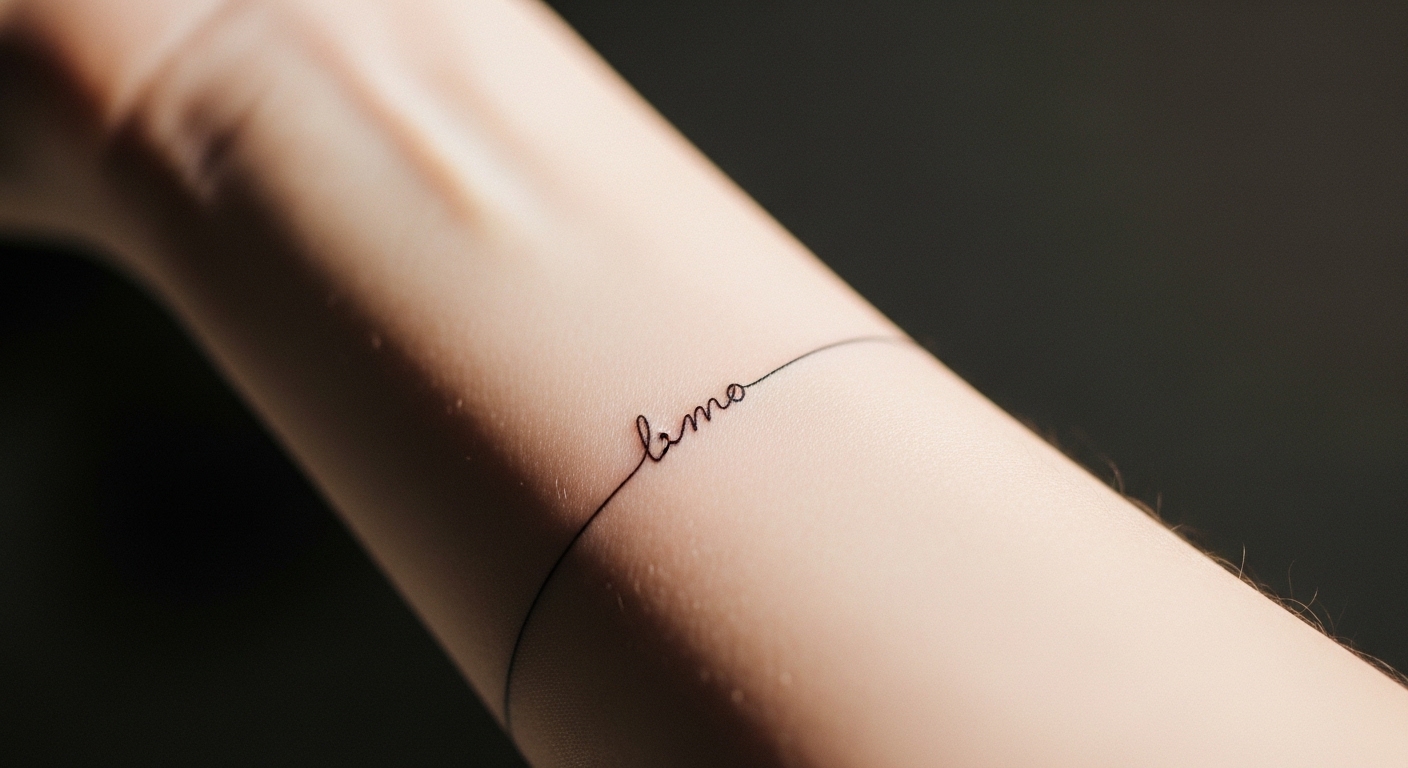 21 Soulful Fine Line One Word Tattoos with Hidden Meaning