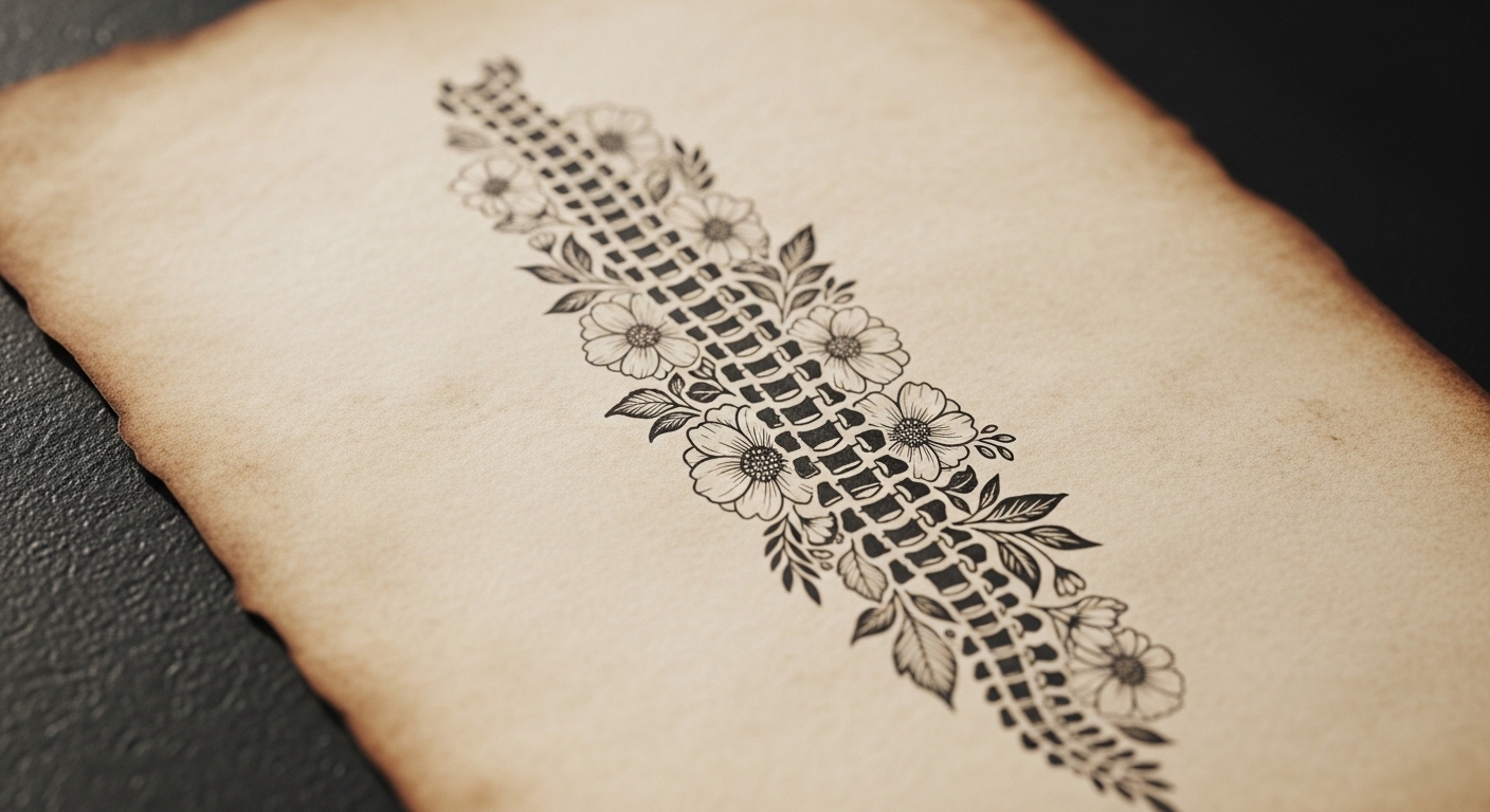 33 Classic Meaningful Spine Tattoos That Tell a Story