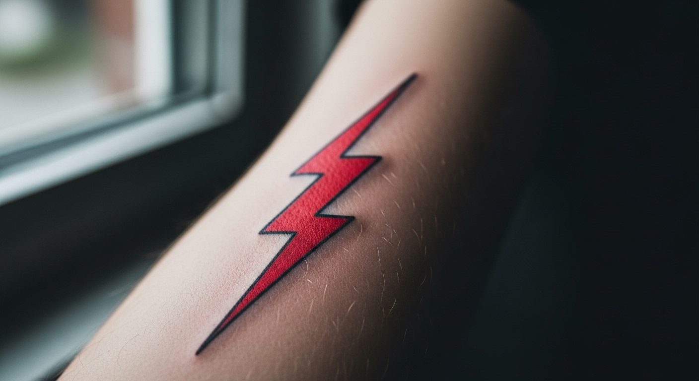 Why Are Red Ink Lightning Bolt Tattoos So Popular in 2026?