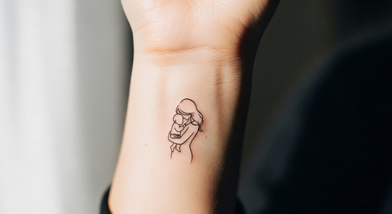 10 Heartfelt Minimalist Mother Son Tattoos That Tell a Story