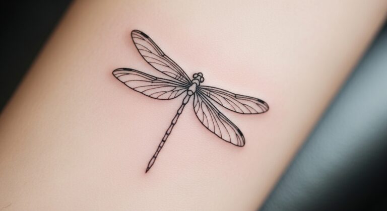 41 Iconic Minimalist Dragonfly Tattoo Design to Save for Later
