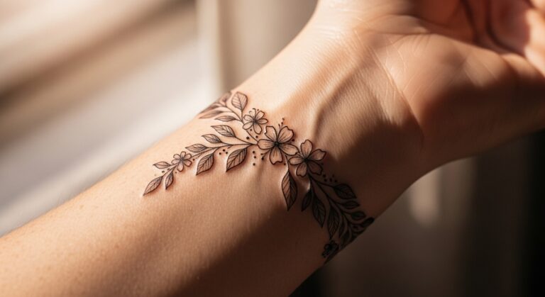 7 Chic Fine Line Wrap Around Wrist Tattoos Worth the Pain