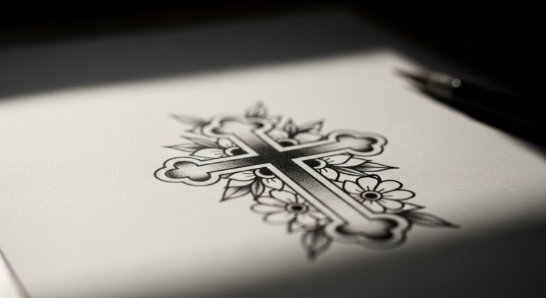 17 Heartfelt Traditional Cross Tattoo Designs That Tell a Story