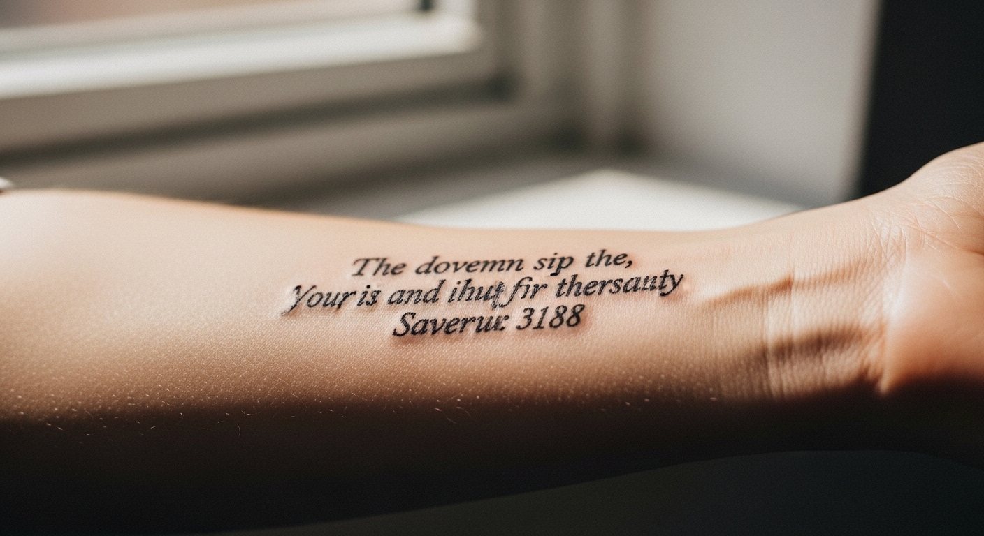 30 Soulful Small Bible Verse Tattoos to Honor Your Journey