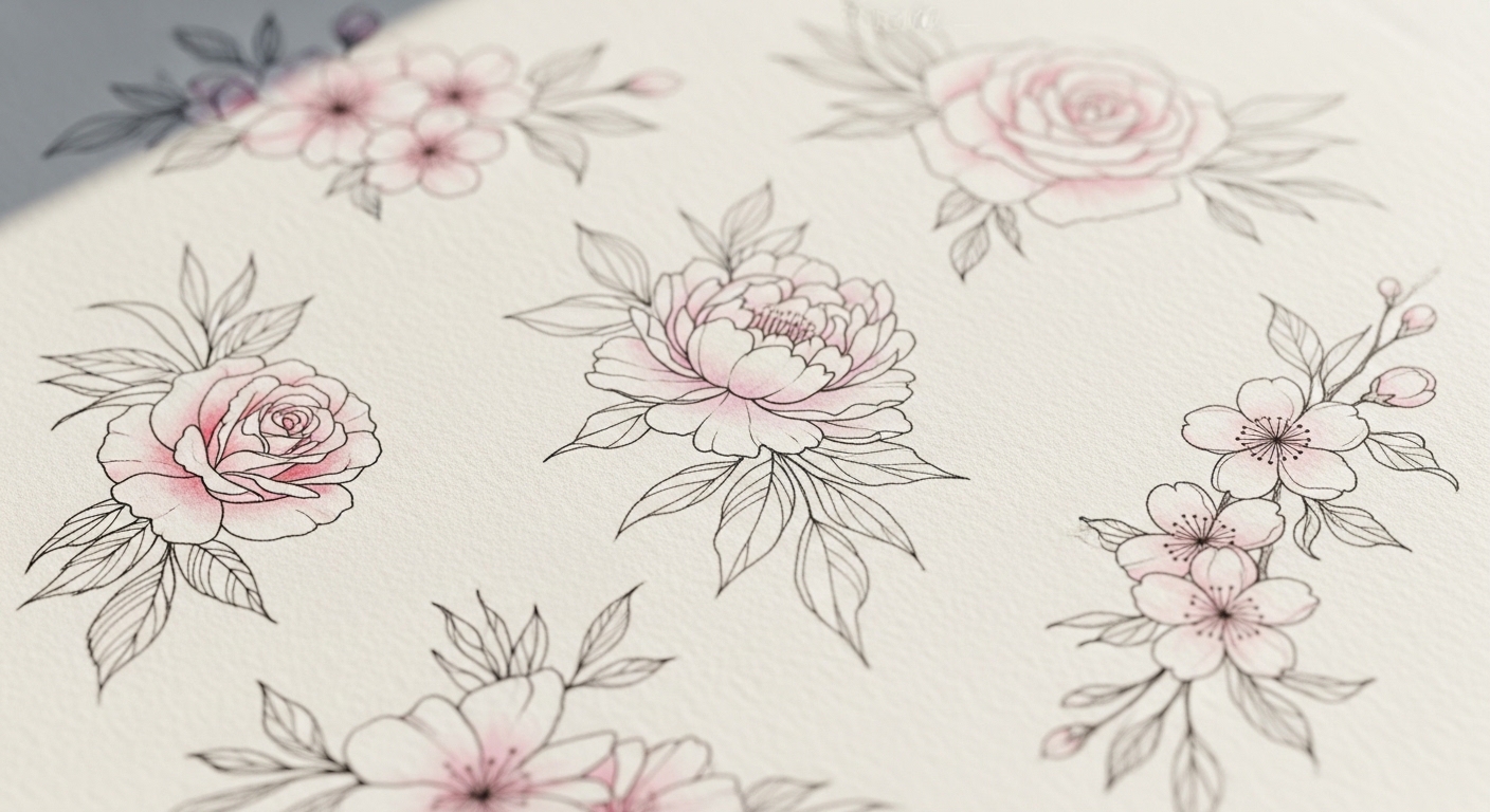 25 Unique Delicate Flower Tattoos Every Woman Will Love