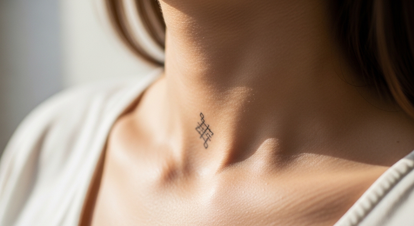 12 Cool Delicate Throat Tattoos for the Modern Woman