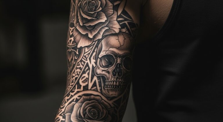 30 Classic Black and Grey Arm Tattoos Made for Bold Men