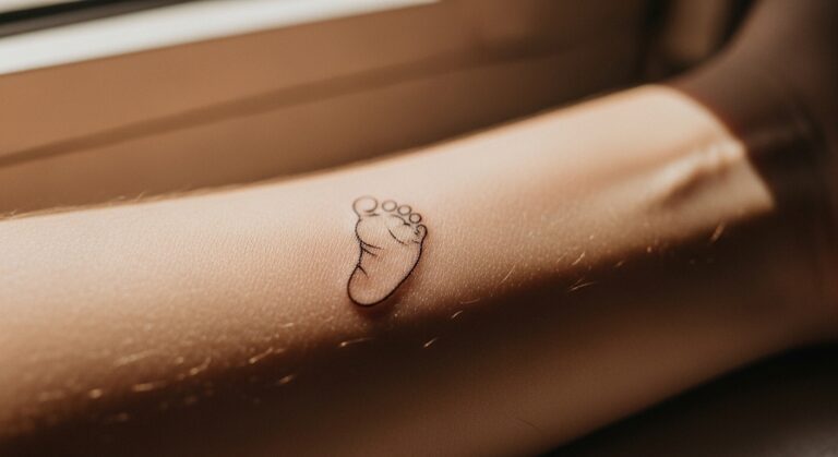 30 Elegant Small Baby Tattoos for Moms with Hidden Meaning