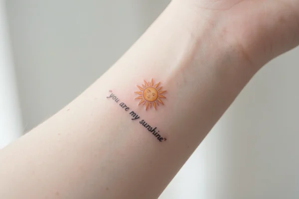 11 Empowering Minimalist You Are My Sunshine Tattoos with Hidden Meaning