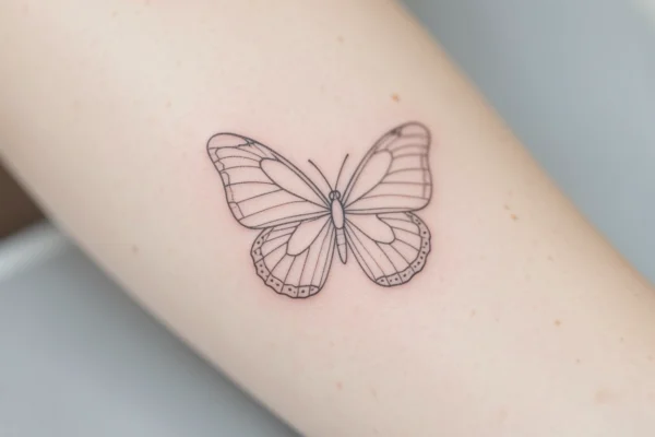 51 Top Minimalist Fine Line Butterfly Tattoos You’ll Want to Try