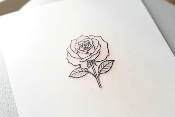 12 Cool Minimalist Rose Tattoo Design You’ll Want to Try