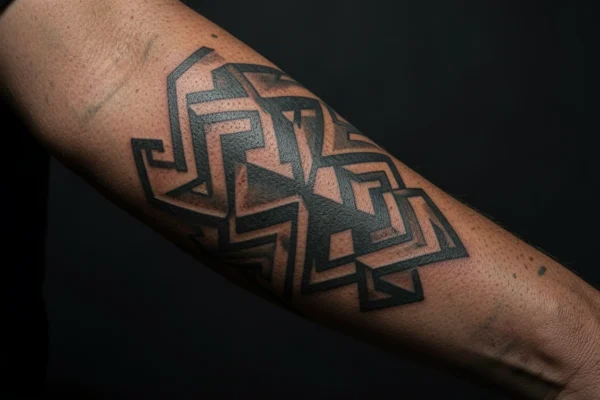35 Charming Geometric Arm Tattoo Ideas Made for Bold Men