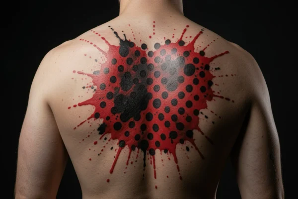 35 Minimalist Large Trash Polka Back Tattoos Worth the Pain