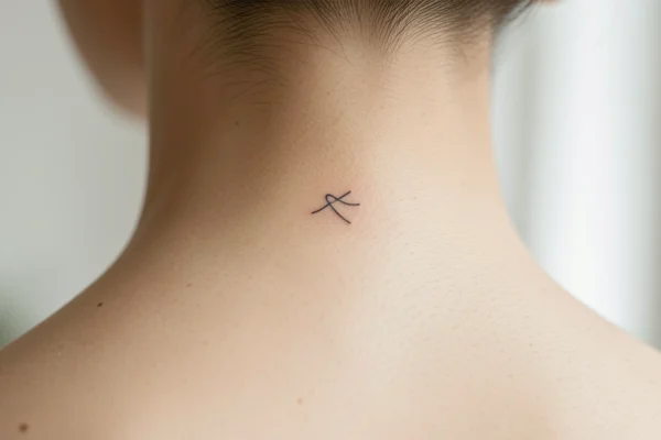 10 Lovely Minimalist Back of Neck Tattoos for Bold Placement