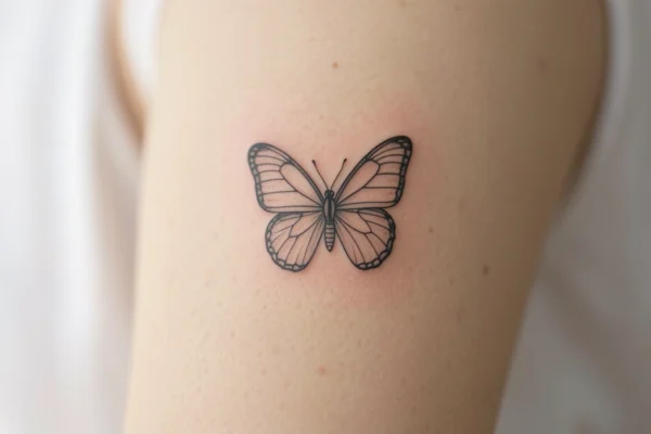 41 Subtle Small Fine Line Butterfly Tattoos You’ll Want to Try