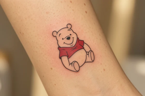 13 Fresh Minimalist Winnie the Pooh Inspired Tattoos for True Fans
