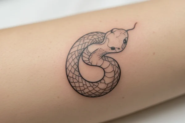 11 Edgy Minimalist Snake Tattoo Design You’ll Want to Try
