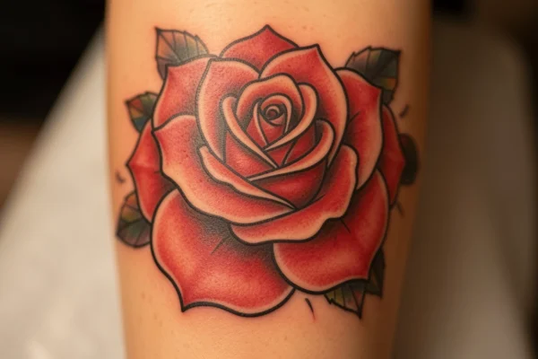 20 Creative Traditional Rose Tattoo Design You’ll Want to Try