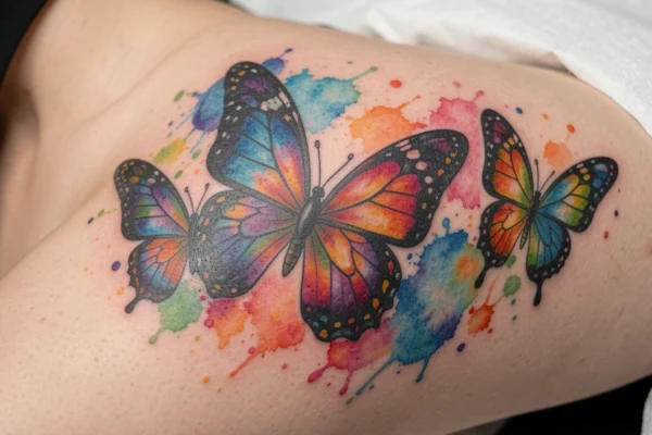 33 Classic Colorful Butterfly Tattoo Designs You’ll Want to Try