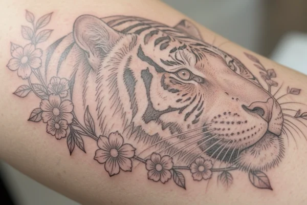 15 Soft Delicate Tiger Tattoos Every Woman Will Love