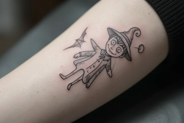 31 Original Minimalist Tim Burton Inspired Tattoos for True Fans