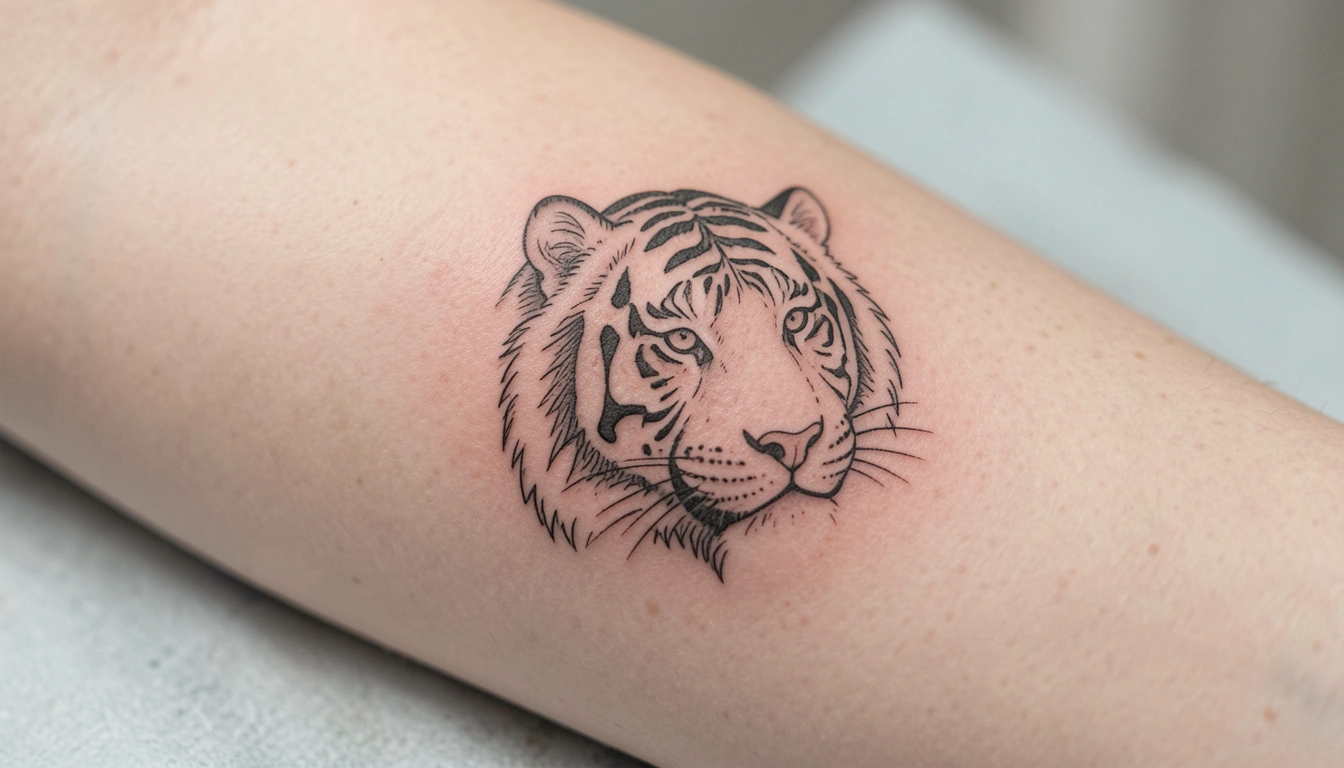 13 Rare Minimalist Tiger Tattoos Every Woman Will Love