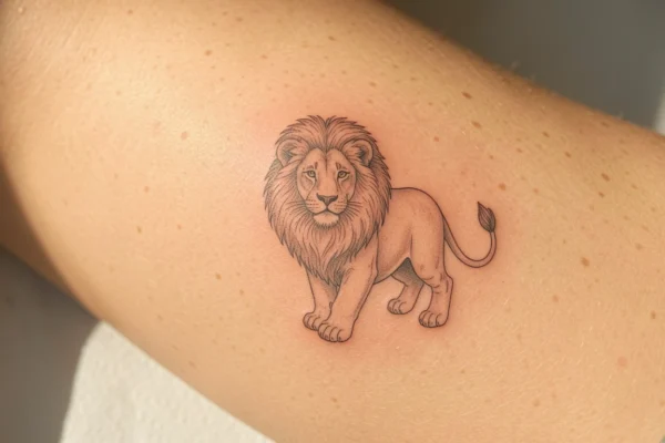 41 Chic Small Lion Tattoos for the Modern Woman