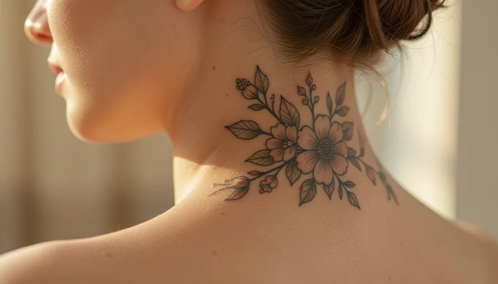 Back Of Neck Tattoos Women