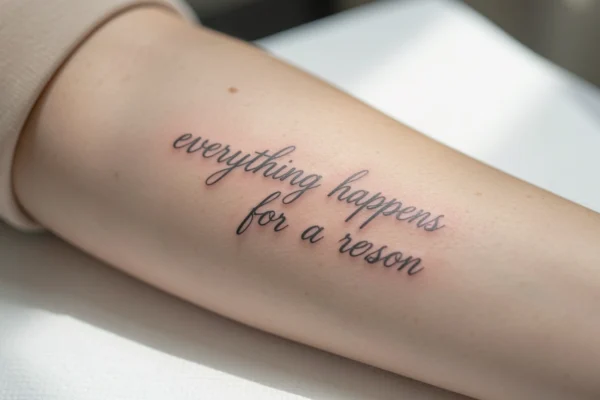 9 Bold Delicate Everything Happens for a Reason Tattoos with Hidden Meaning
