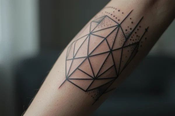 27 Charming Geometric Elbow Tattoos Every Woman Will Love