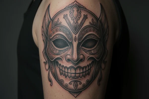How to Choose a Traditional Hanya Mask Tattoo Design You’ll Love?
