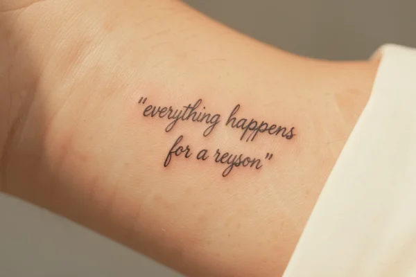 35 Powerful Small Everything Happens for a Reason Tattoos with Hidden Meaning
