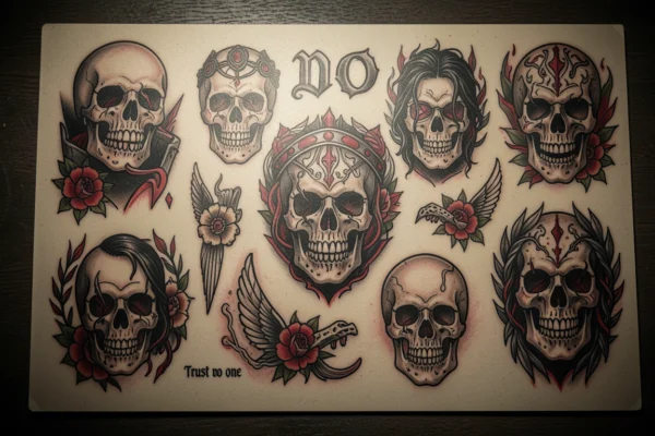 15 Powerful Traditional Trust No One Tattoos That Tell a Story