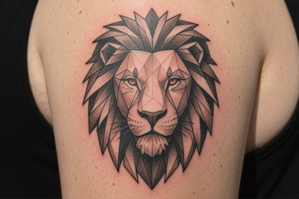 20 Iconic Geometric Lion Tattoo Design You’ll Want to Try