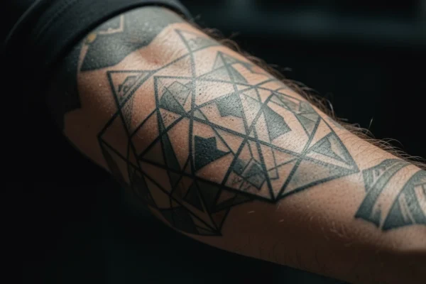 9 Edgy Geometric Forearm Tattoos Made for Bold Men