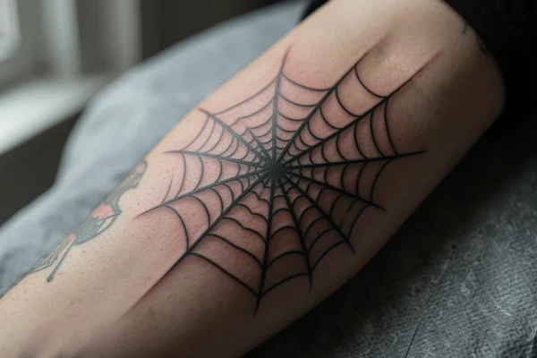 23 Lovely Bold Spider Web Tattoos You’ll Want to Try
