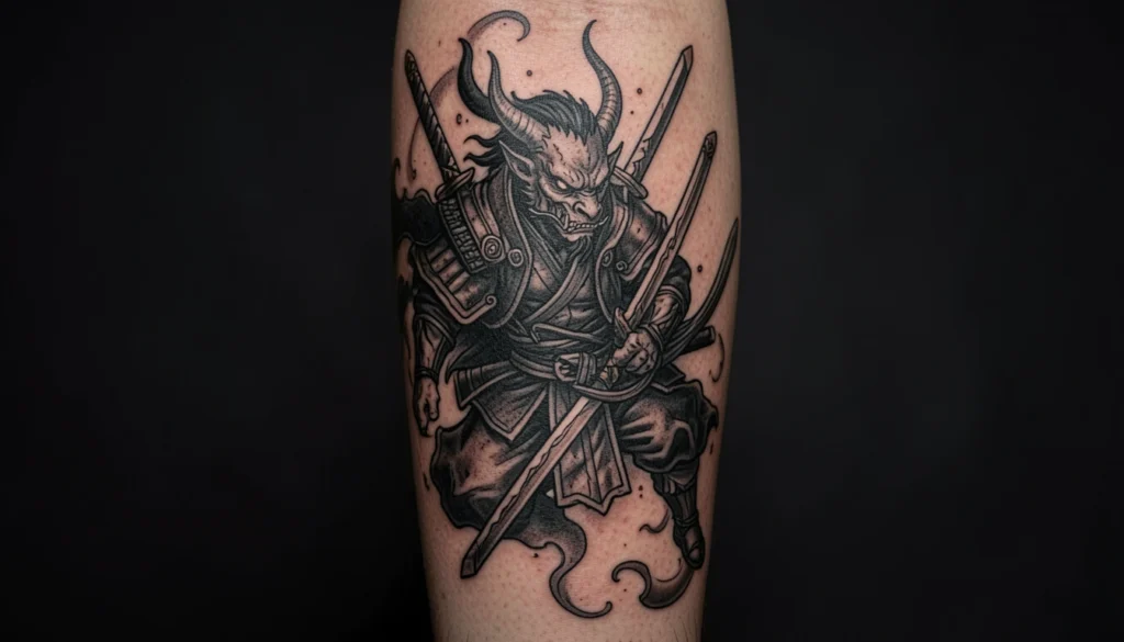 BlackworkPdemon Slayer Tattoo