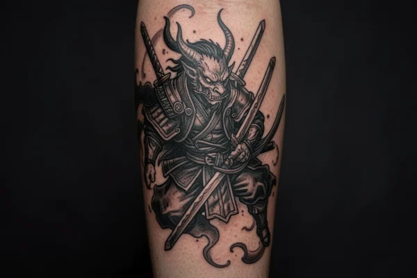 13 Powerful Blackwork Demon Slayer Inspired Tattoos Every Fan Will Love