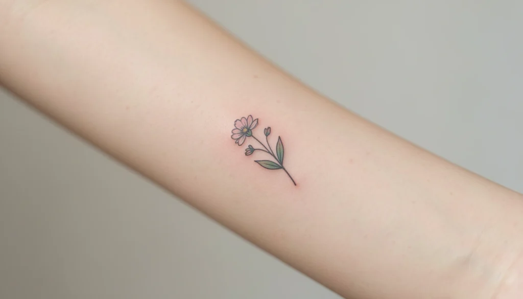 MinimalistPmay Birth Flower Tattoo