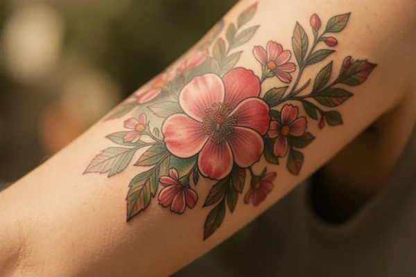25 Gorgeous Floral Bicep Tattoos for the Modern Woman