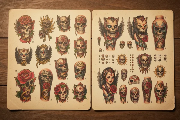 27 Classic Traditional Filler Tattoo Ideas for Sleeve Gaps