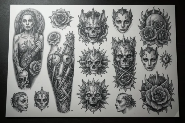 31 Classic Traditional Black and Grey Tattoo Designs